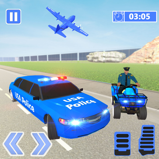 US Police ATV Quad: Transporter Game icon