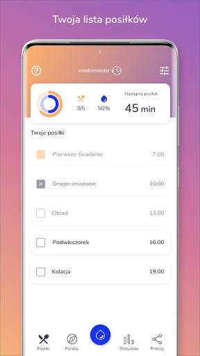 Meal Reminder - Waga Idealna screenshot 2