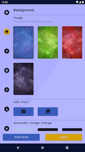 Space Clock Live Wallpaper screenshot 1