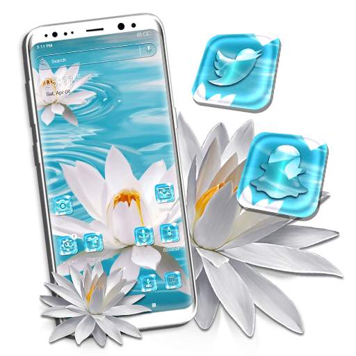 White Lotus Launcher Theme 1.0.3
