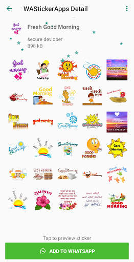 Good Morning Sticker for Whatsapp - WAStickerApps screenshot 4