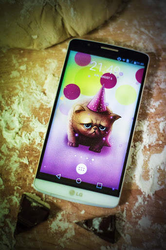 Birthday Cat : Cute Live wallpaper for Kids play screenshot 1