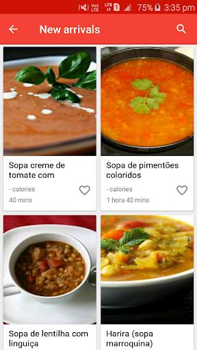 Receitas da sopa screenshot 4