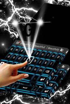 Neon Keypad Blue Theme 3 تصوير الشاشة