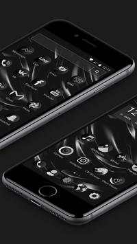 Stylish Black Phone 7 Launcher screenshot 2