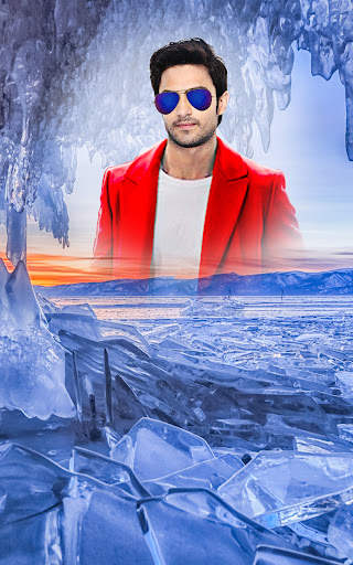 Frozen cave photo editor frame screenshot 6