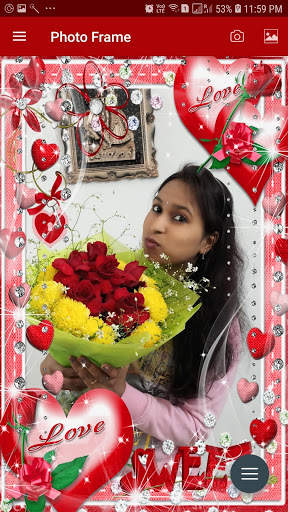 Romantic Photo Frame screenshot 1