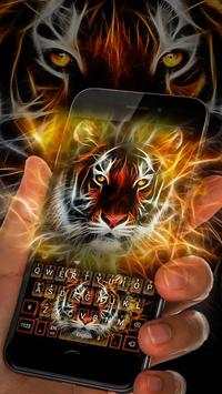 Tigre de neón Keyboard Theme screenshot 1