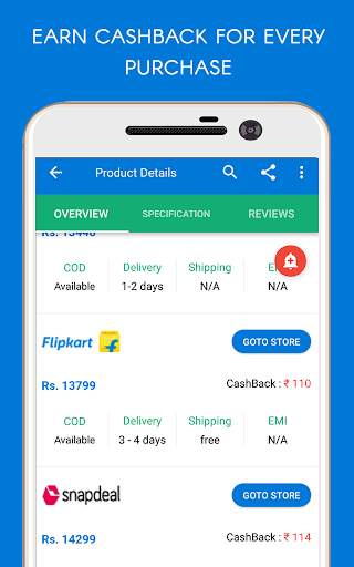 Price Comparison App -Earn Cashback to your Wallet screenshot 3