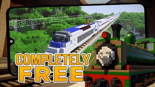 Train mod for Minecraft PE 2 تصوير الشاشة