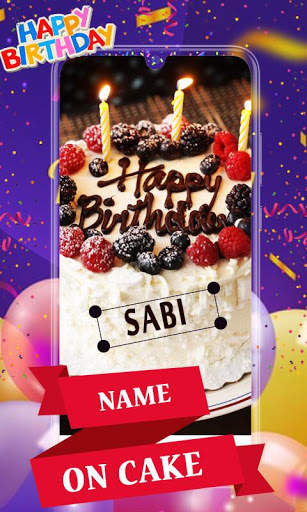 Happy Birthday Photo frame with Name Photo on Cake screenshot 5