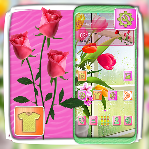 Beautiful Flower Launcher Theme आइकन