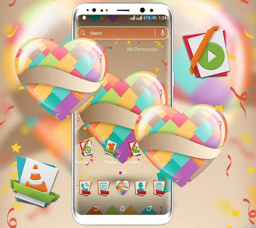 Artistic Heart Launcher Theme screenshot 1