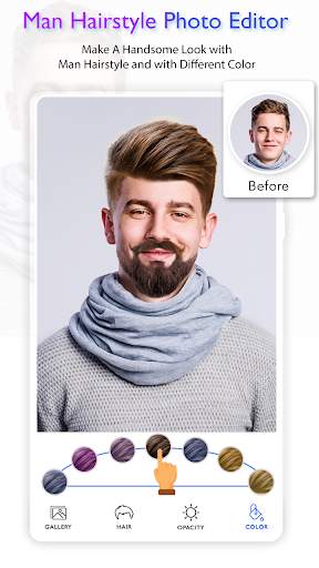 Man Hairstyle Photo Editor 2020 screenshot 2
