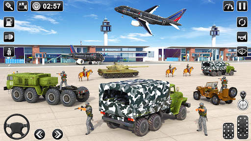 US Truck Driving Army Games screenshot 3