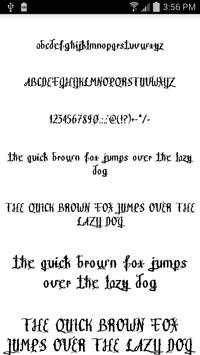 Fonts for FlipFont Tattoo screenshot 3