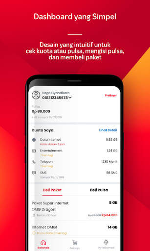 MyTelkomsel Lite – Mudah Cek Kuota & Beli Paket screenshot 2