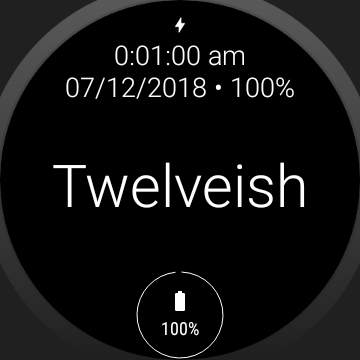 Twelveish - Customizable Text Watch Face for Wear screenshot 6