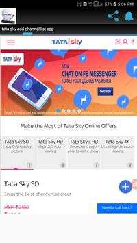 tata sky add channel list screenshot 1
