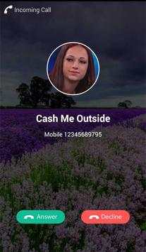 FakeCall Cash Me Outside Prank screenshot 2