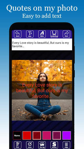 Quotes On My Pic Editor 2021 screenshot 3