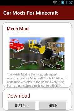 Car Mods For Minecraft screenshot 5