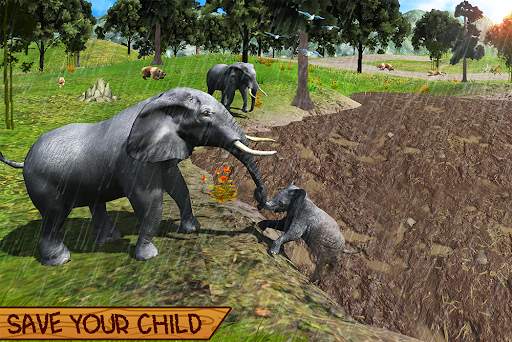 Wild Elephant Family Simulator screenshot 11
