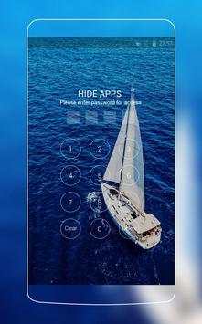 Sailboat at Sea: Blue Sailing Theme Background HD screenshot 3
