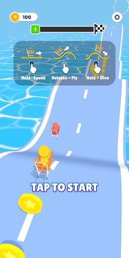 Shopping Cart Race screenshot 1