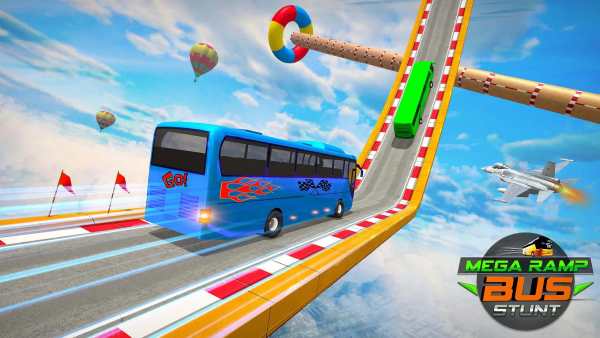 Police Mega Ramp Bus Stunts : Impossible Tracks 3D screenshot 3