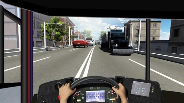Racing In Bus - Traffic Racer screenshot 2