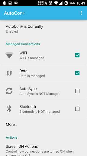 AutoCon - Save Battery & Data 1 تصوير الشاشة