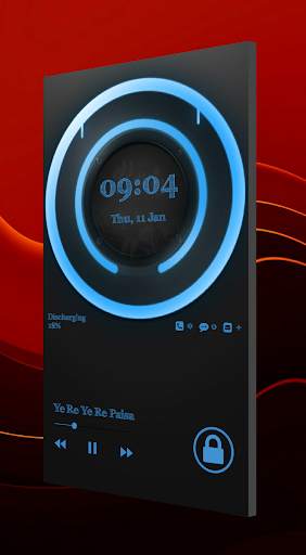 Circles (KLWP KLCK) Free preset screenshot 1