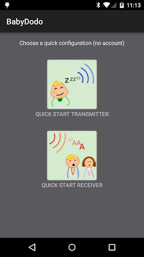 BabyDodo Wifi/Data baby monitor (trough networks) screenshot 1