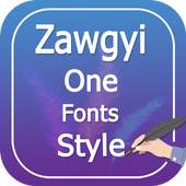 Zawgyi One Fonts Style 1.0