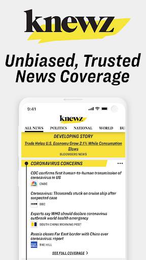 Knewz: Unbiased World News & Politics App screenshot 1