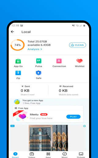 SHAREit Transfer & Files Guia App Share helper скриншот 3