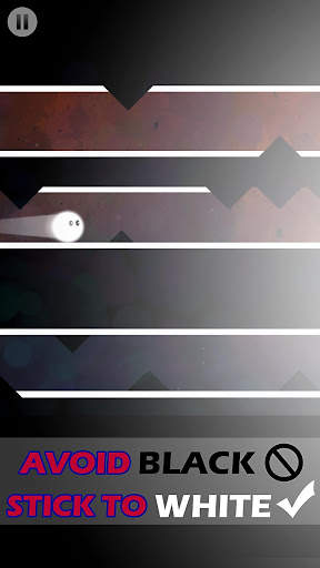 White Bouncing Ball Space Escape Gila Menyenangkan screenshot 3
