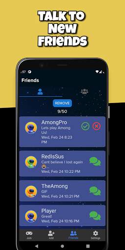 AmongFriends - Friends for Among Us Chat screenshot 4