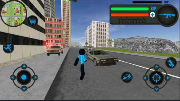 US Police Stickman Rope Hero Gangstar OfRoad Crime screenshot 2
