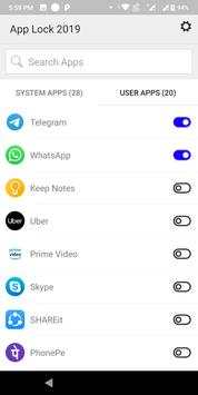 App Lock-2019 3 تصوير الشاشة