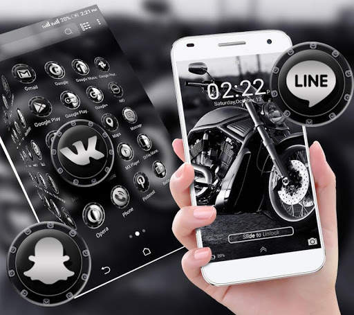 Motorbike Launcher Theme screenshot 5