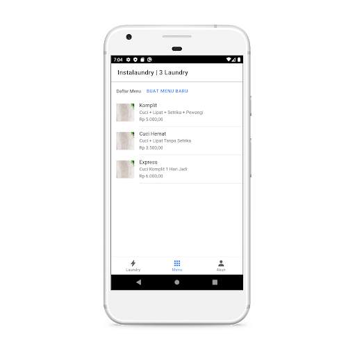 Aplikasi Laundry Gratis - Instalaundry screenshot 1