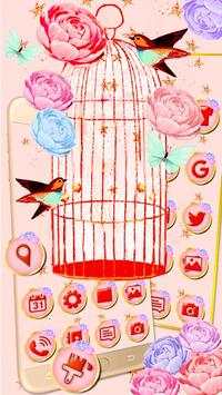 Pink Bird Themes 3D Wallpapers screenshot 1