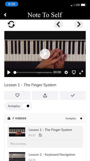 Note To Self Piano Lessons: Learn To Play Piano screenshot 3