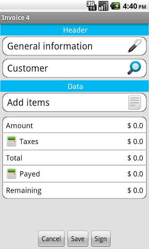 Invoice star LITE screenshot 2