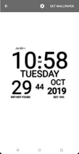 wp clock live wallpaper screenshot 5