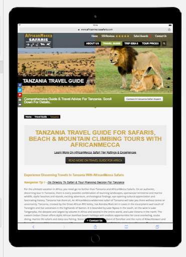 Tanzania Travel Safari Guide screenshot 3
