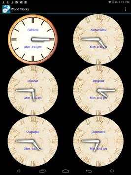 World Clocks screenshot 1