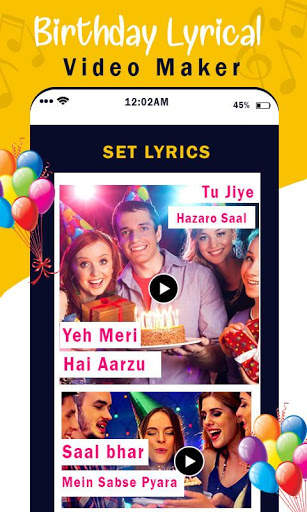 Birthday Lyrical Video Maker screenshot 4